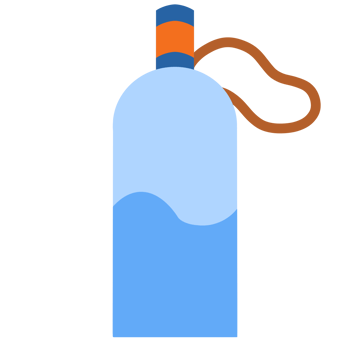 water an important thing for camping and hiking kit clipart png