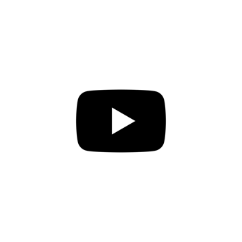 YouTube Circle White Logo Icon YT App Editable Transparent Background Premium Social Media Design for Digital Download png