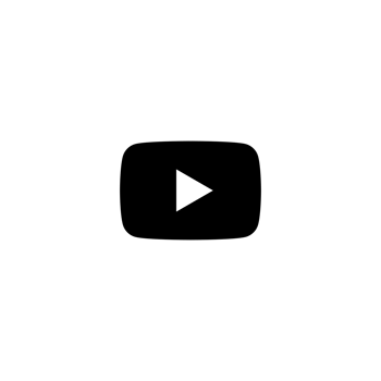 YouTube White Logo Icon YT App Editable Transparent Background Premium Social Media Design for Digital Download png