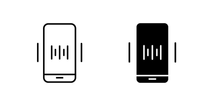 icon set depicting voice assistants, perfect for smart technology designs. vector