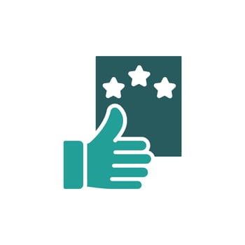 satisfaction icon Editable stroke linear style vector