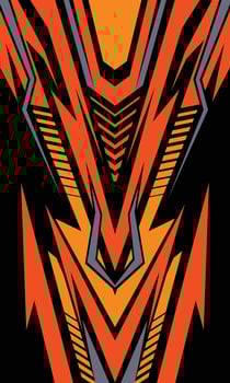 Sublimation gaming jersey geometric background vector