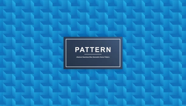 Abstract Seamless Blue Geometric Pattern vector