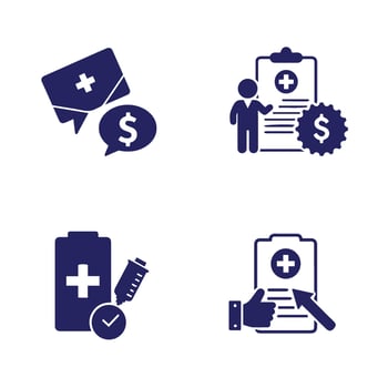 Modern Hospital Line Icon Set useful in wellness and fitness apps vector