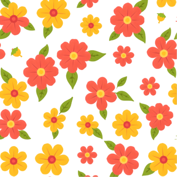 Geometric Scandinavian flowers with soft pastel colors design. . png