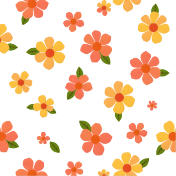 Clean and colorful geometric floral pattern for Nordic interiors. . png