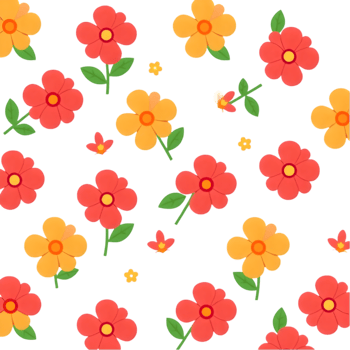 Scandinavian floral geometric pattern for modern textile interior design. . png