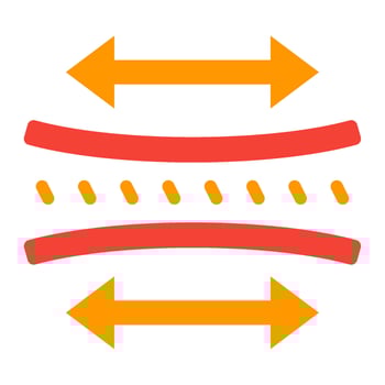 Stylized Abstract Data Icon flat vector
