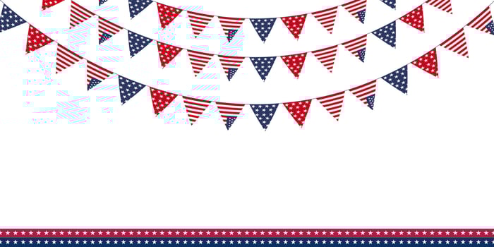 USA Stars Border Frame Template background vector