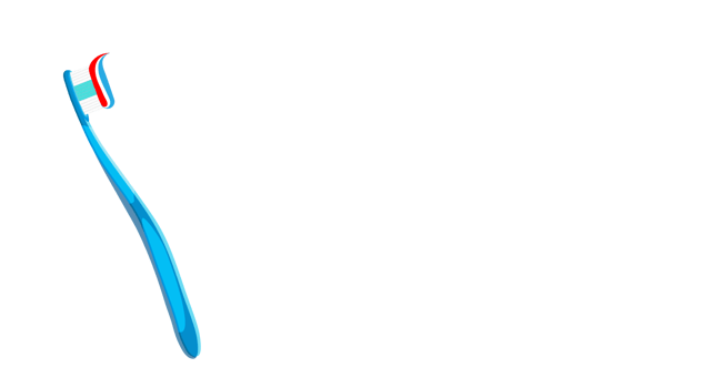 Blue toothbrush with color toothpaste, transparent background. Copy space. png