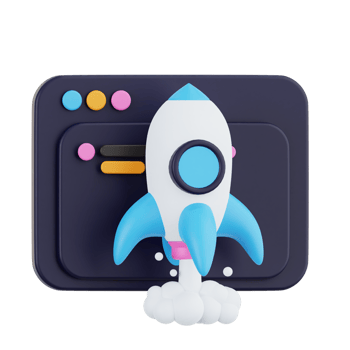 Website Launch Rocket png