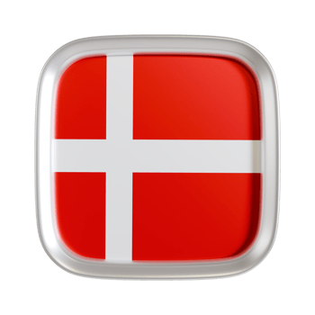 Denmark flag 3d square icon. png