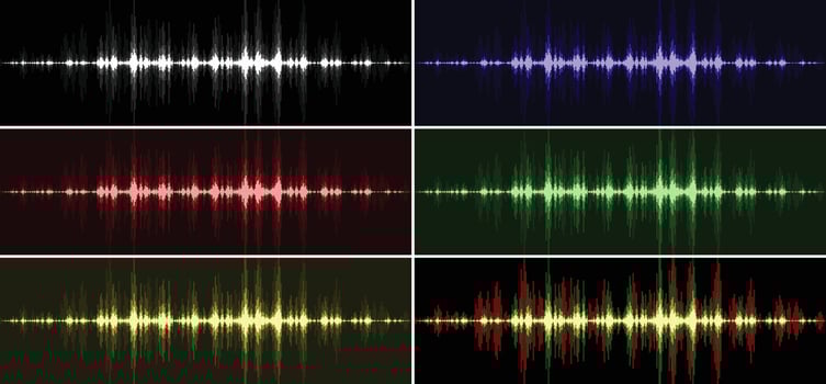 Backgrounds with sound scale. vector