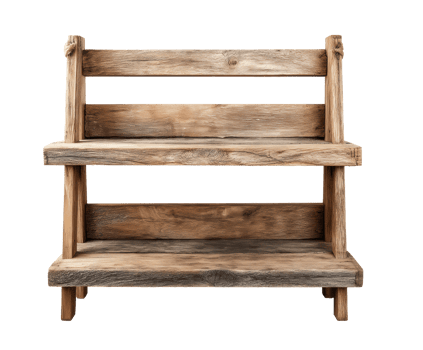 Wooden display stand for home decor or retail use png