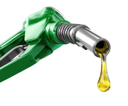 Fuel nozzle dripping diesel at gas station during daylight png
