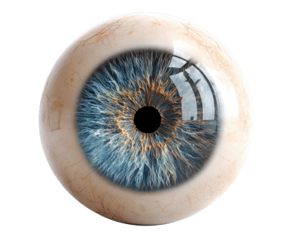 Captivating close-up of a human eye with intricate details png