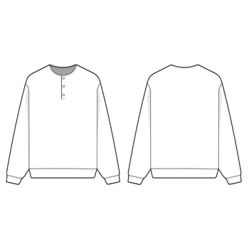 cangi t-shirt long sleeve mockup template clothing design vector