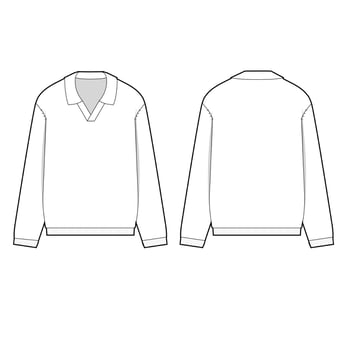 vest long sleeve tee mockup template fashion clothing design vector