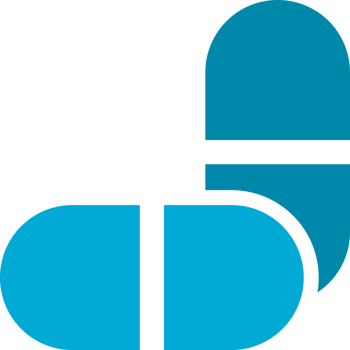 Blue capsule madical png