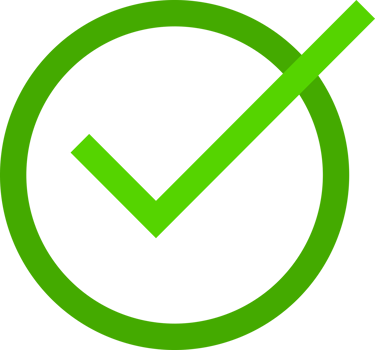 Green check mark circle sign icon png