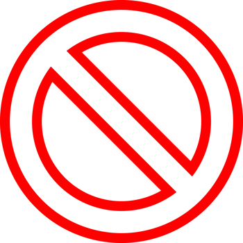 Red line prohibited sign icon png