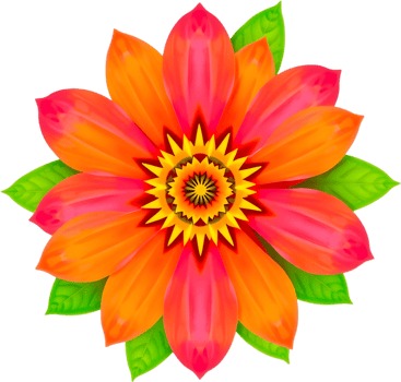 Elegant radiant floral art with airy golden symmetry. . png