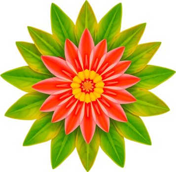 Golden airy bloom featuring decorative petals and radial balance. . png