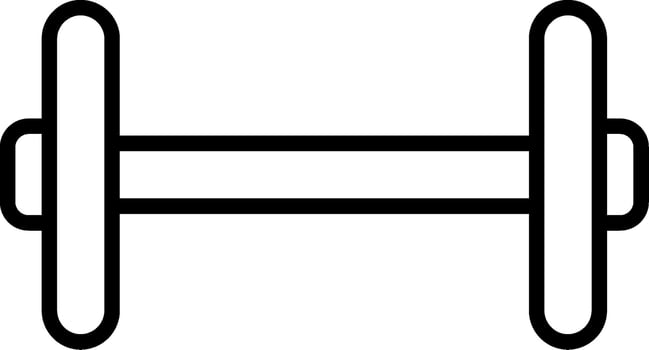 Barbell Lifting Equipment vector
