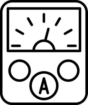 Ammeter Measuring Device vector