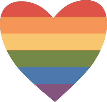 Pride Month. LGBTQ Rainbow Heart Symbol png