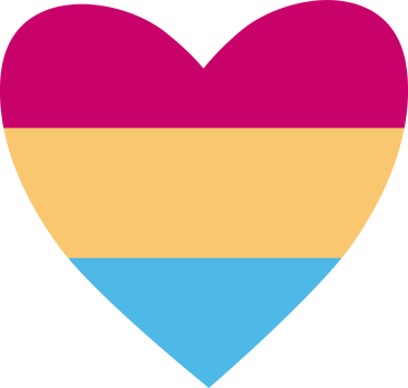 Pride Month. LGBTQ Pansexual Heart png
