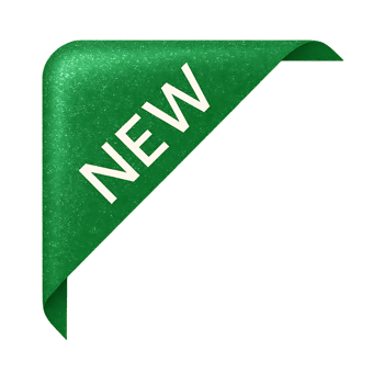 Green Corner New Ribbon Tag png