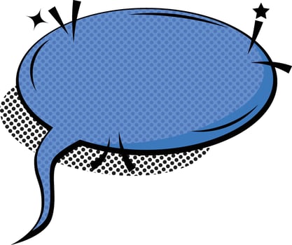 Comic speech bubble with dots vector