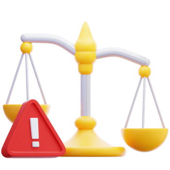 3D Illustration Justice Alert png