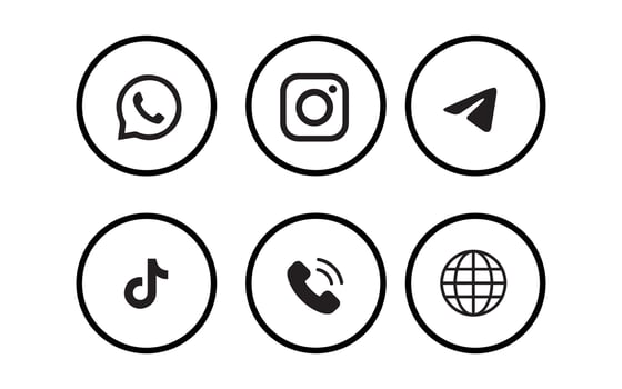 Flat Web Icon Set for Responsive Layouts vector
