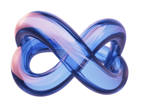 Elegant infinity loop design for modern decor and branding use png