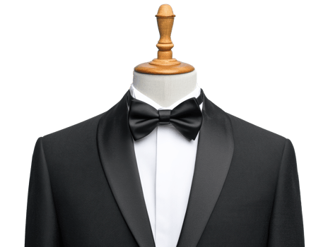 Elegant tuxedo display for formal events and celebrations png