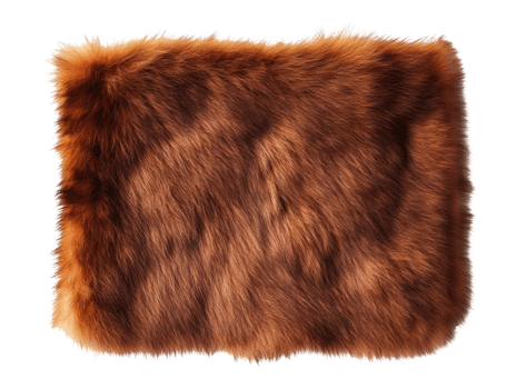 Soft brown fur texture for home decor and textile design png