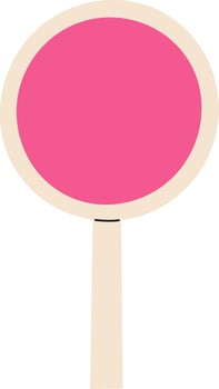 Round Sign on Stick vector