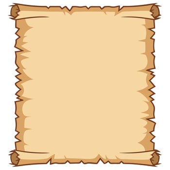 Blank Antique Parchment Scroll Illustration vector