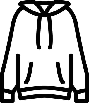 hoodie icon outline vector