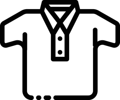 Polo shirt icon outline vector