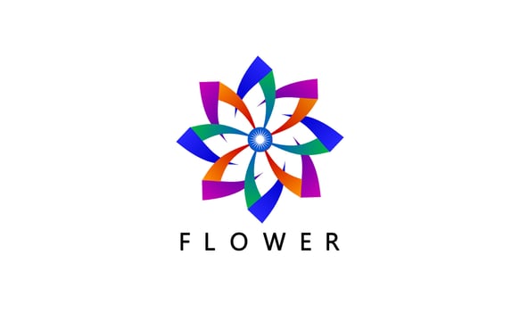 Creative Flower Logo Template vector