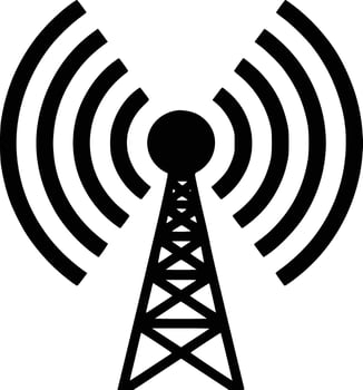 Radio tower icon illustration vector