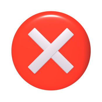 a red cross with an x on it png