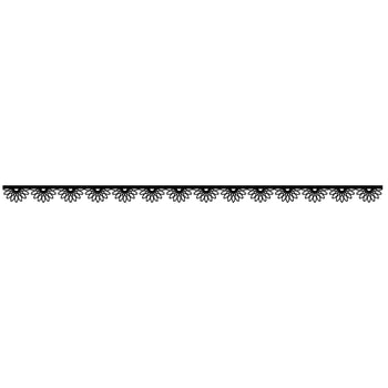 Black and white border. illustration. Isolated on white background. vector