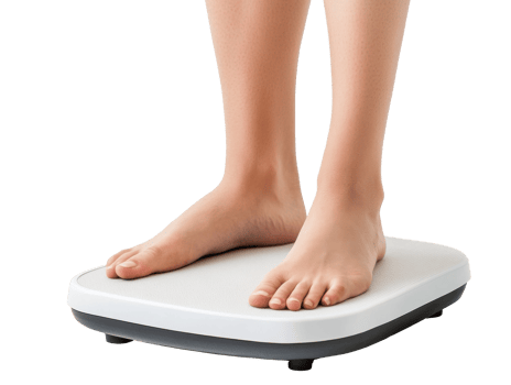 Measuring weight for health and fitness assessment at home png