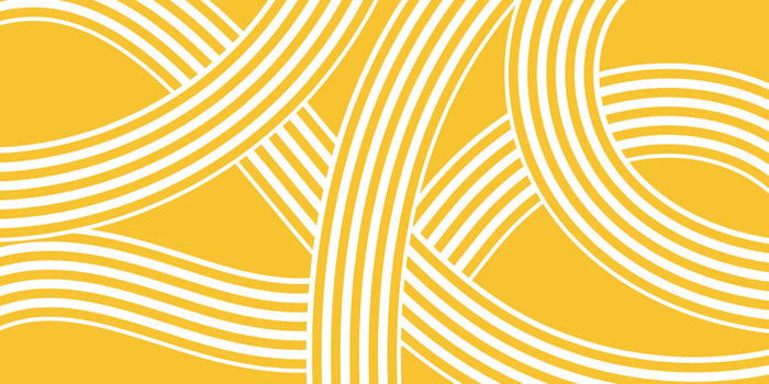 ramen pattern for background, noodle yellow pattern for banner, doodle pattern abstract, wave abstract pattern for backdrop vector