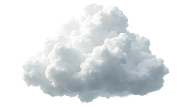 Light Puffy Cloud Isolated with Transparent Clean Weather Design png