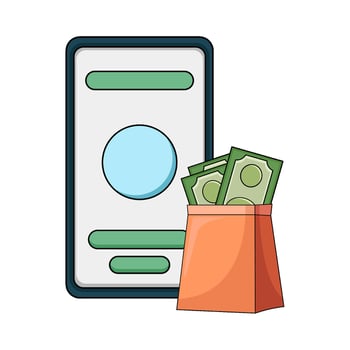 illustration of Earn vector